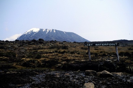 Last Water am Kilimanjaro
