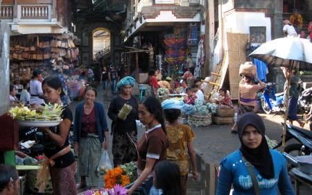 Ein kleiner Teil des Marktes in Ubud